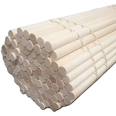 Image of Trustleaf 10mm x 200mm Birch Hardwood Wooden Craft Sticks/Dowels Seconds Pack of 20 Dowels