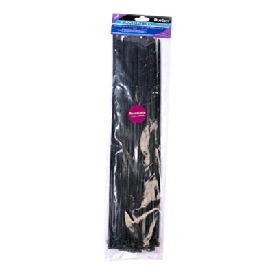 Image of Blue Spot 40056 7.5 x 450 mm Cable Tie Set Black (50 Piece)