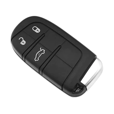 Image of SG Store 3 Button Remote Key Shell Compatible with Jeep Cherokee KL Fob 2014 2019 Fiat 500X 2018 Smart Case