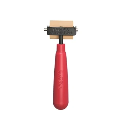Image of Speedball 1 ½&quot; Soft Rubber Brayer, Block Printing, Printmaking Tools, Brush Roller, Scrapbooking Art Craft Supplies, Decoupage
