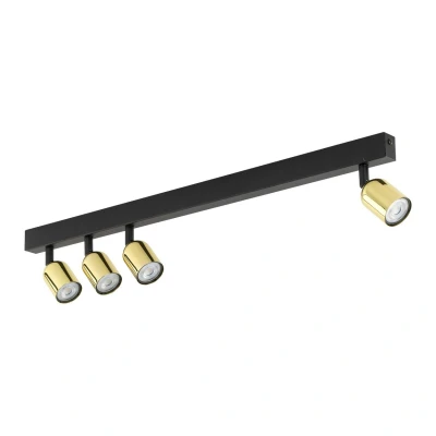 Image of Top Type II Ceiling Spotlight Bar Black, Gold 4xGU10