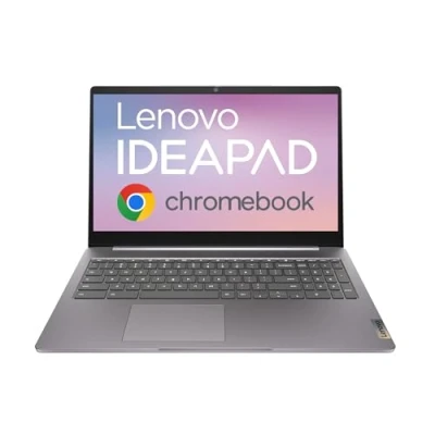 Image of Lenovo IdeaPad 3 Chromebook Laptop 15.6 inch Full HD Intel Pentium Silver N6000 8GB RAM 128GB eMMC Chrome OS Arctic Grey