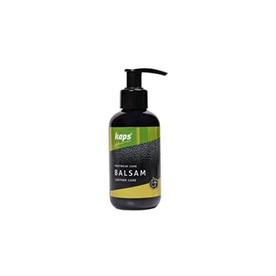 Image of Kaps Conditioning Leather Balm for Shoes, Bags, Accessories, Care with Beeswax and Natural Oils, Balsam, Black