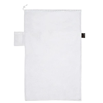 Image of Jumbo Industrial Net Washing Bag for Laundry with Strong Zip + ID Pocket. Quality Machine to Protect Clothes. 75 x 50cm Schools, Hotels, Hospitals &amp; Shared Washes