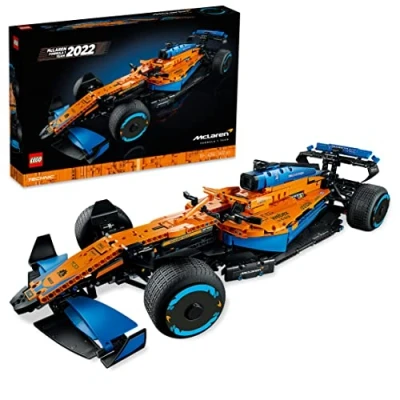 Image of LEGO Technic McLaren Formula 1 Race Car Set for Adults, 1,434 Piece Replica F1 Motor Sport Model Building Kit, Gift Idea Men, Women, Him, Her, Husband, Collectible Home Décor 42141