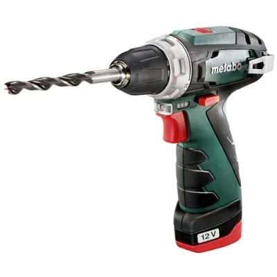 Image of Metabo PowerMaxx BS cordless combi drills (Lithium Ion (Li Ion), 10.8 V, 2 Ah, 800 g, Black, Green)