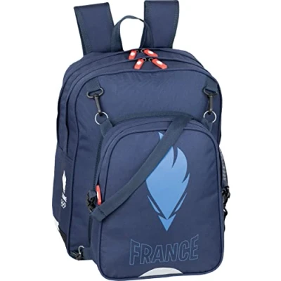 Image of Equipe de France Bold Backpack with 1 Compartment, 18 litres, 30 x 41 14 cm, Blue, Polyester, 30x41x14, Team