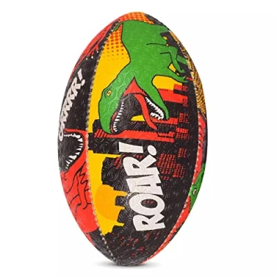 Image of Optimum Rugby Ball Balanced and Responsive for Accurate Handling Kicking of Top Performing Balls Perfect Training Gameplay 2 Ply 410g Dino City Size 4