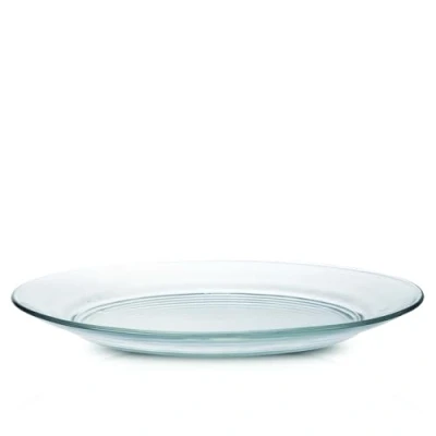 Image of 6x 28cm Clear Lys Glass Dinner Plates By Duralex