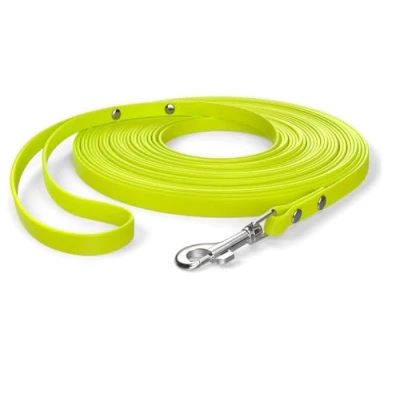 Image of 10m drag lead, dog hand loop, neon yellow, extra narrow, dirt and water repellent