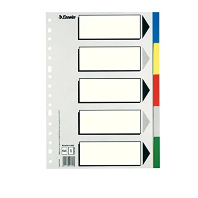 Image of Esselte 773932 5 Positions Polypropylene Divider