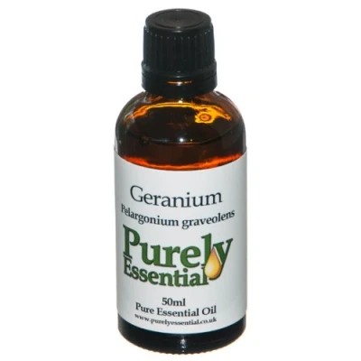 Image of Geranium Essential Oil 50ml Pure and Natural, Purely