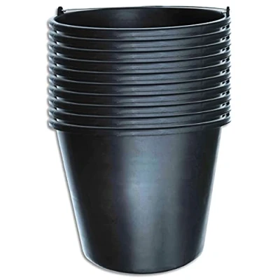 Image of 10 x Stella Bucket Construction for Site Black (12 Litres)
