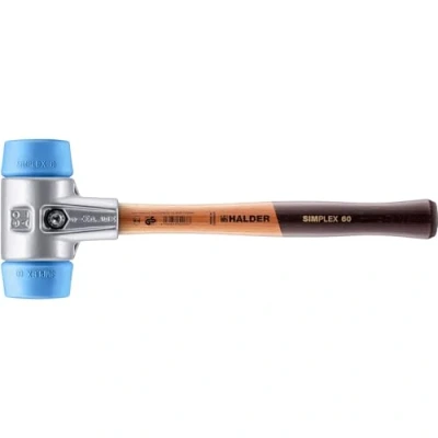 Image of Halder 3101060 &quot;Simplex TPE Soft Face&quot; Mallet, Multi Colour, 60 mm