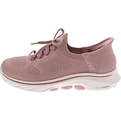 Image of Skechers Women&#039;s GO Walk 7 VIA Sneaker, Purple, 5 UK