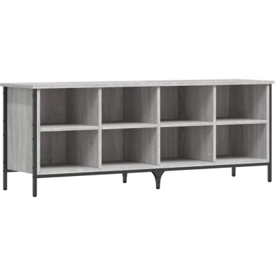 Image of vidaXL Shoe Cabinet Grey Sonoma 131x35x50 cm Engineered Wood