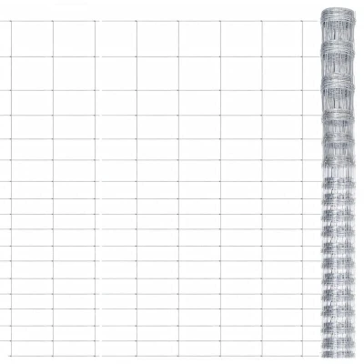 Image of vidaXL Garden Fence Galvanised Steel 50x1.25 m Silver