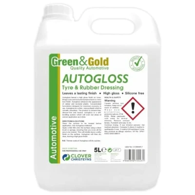 Image of Clover Chemicals 602 Autogloss Tyre &amp; Rubber Dressing, 5 L, Pack of 2