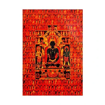 Image of Wee Blue Coo Paintings Portrait Buddha Tibetan Thangka Picture Wall Art Print
