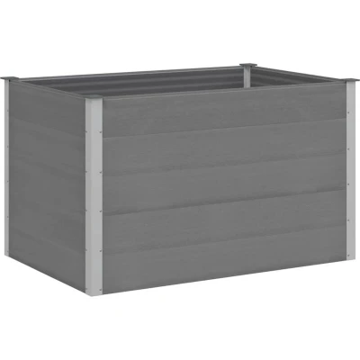 Image of vidaXL Garden Raised Bed WPC 150x100x91 cm Grey