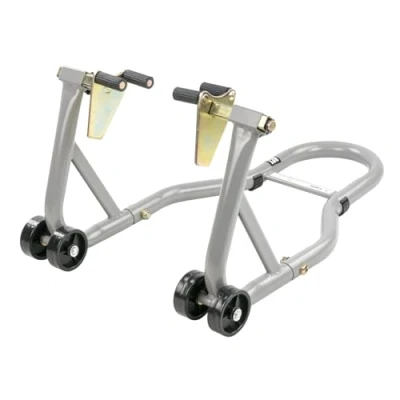Image of KCT Motorbike Stand, Grey Heavy Duty Front Paddock Universal Spool Cradle Lift