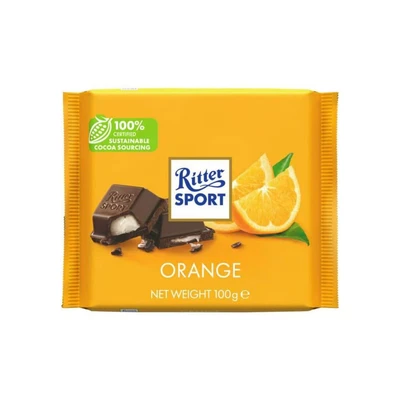 Image of Ritter Sport Orange Dark Chocolate, 100g