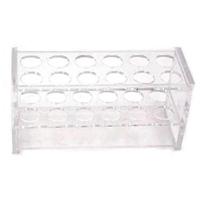 Image of Chiloskit 12 Sockets Clear Acrylic Test Tube Rack for 10ML Tubes Aquarium API