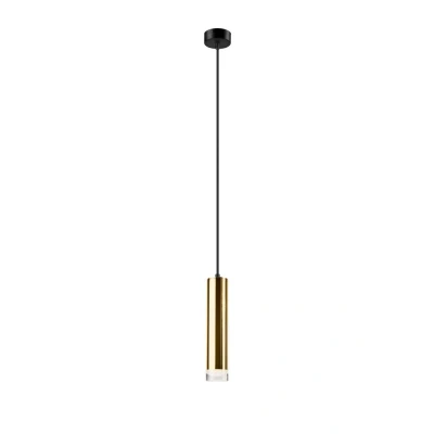Image of Diego Slim Pendant Ceiling Lights Gold, 1x E27