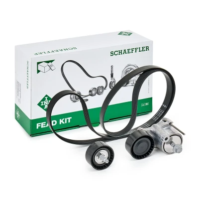 Image of 1340050, 55570067, 55571050, 55571052, 636289 V ribbed belt set INA 529 0311 10 Check alternator freewheel clutch &amp; replace if necessary