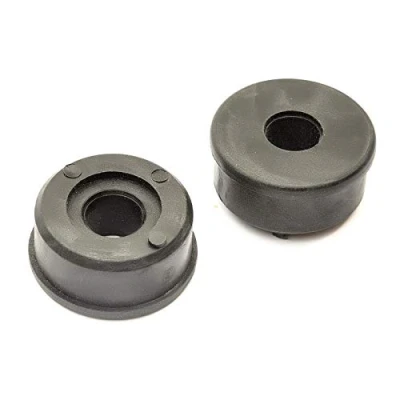 Image of 2x Plastic Reducer Bushes 35mm to 12mm / 1/2&quot; Wheel Axle Bore Bush Wheelbarrow
