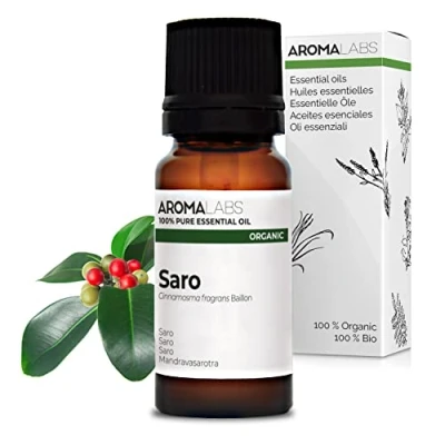 Image of Bio Saro Essential Oil 10mL 100% Pure, Natural, Chemotyped and AB/Cosmos Certified AROMA LABS (French Brand)