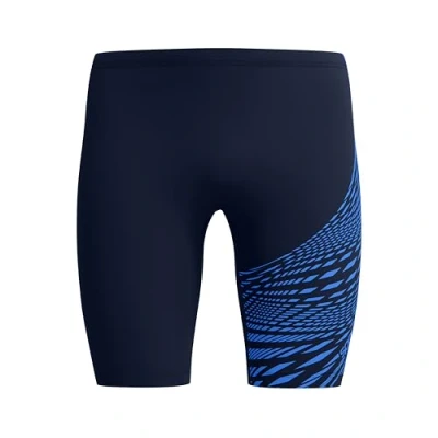 Image of Speedo Men&#039;s Medley Logo Jammer, Navy/Cobalt Pop, 28
