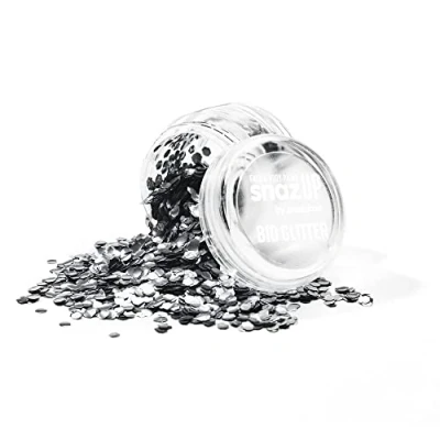 Image of Snazaroo Bio Glitter Face and Body Paint, Biodegradable Chunky Gliter, Silver Colour, 3g