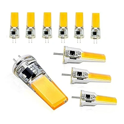 Image of Gorssen G4 LED Bulbs,10 Pcs 6W Light Bulbs,720LM,AC/DC 12V,60W Halogen Lamp Equivalent,3000K Warm White,No Flicker, Non Dimmable,G4 Lamp,G4 Bulb