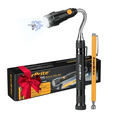 Image of EverBrite Gifts for Men, 2PC Magnetic Pick Up Tool with LED, Birthday Him, Gadgets Men Who Have Everything