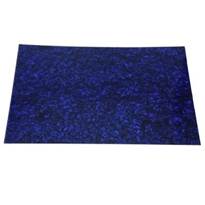 Image of Dopro Uncut 11&quot;x17&quot; DIY Blank Guitar Bass Pickguard Material Sheet Scratch Plate 29x43cm Blue Pearl (Cut Your Own Pickguard)