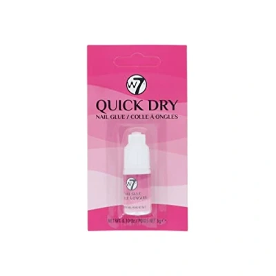 Image of W7 Quick Dry Nail Glue, 3g (Tube, Non Toxic, Artificial Nails Adhering, 2ml)
