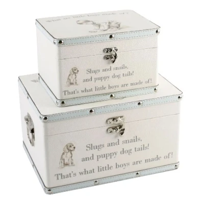 Image of Luggage series Set of 2 Boxes &quot;Little Boys&quot;