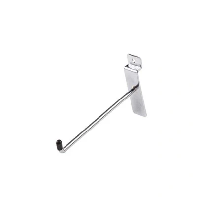 Image of 100x 6 INCH 6&quot; SLATWALL Slat Board Hooks Accessory Single Prong Shop Retail Display