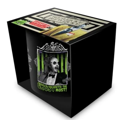 Image of Pyramid International Beetlejuice (Ghost with The Most) Black Pod Mug, 11oz/325ML Classic Quote Design for Fans Who Love Unique Drinkware