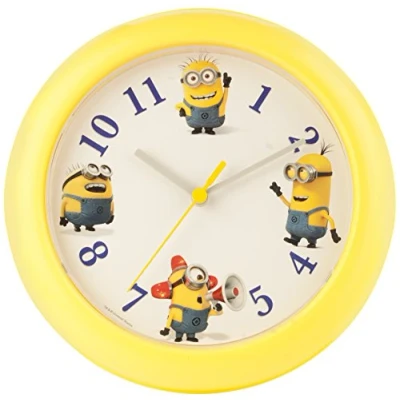 Image of Minions Wall Clock, Yellow, 25 x 2.2 cm