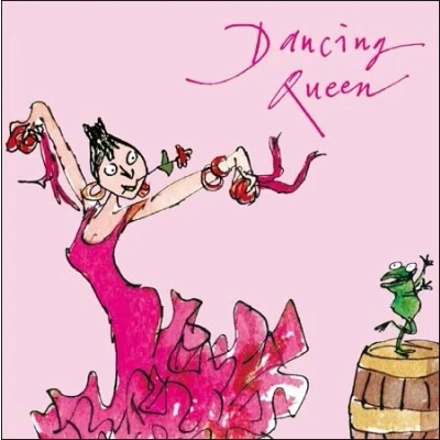 Image of Greeting Card Female Birthday Flamenco Dancer by Quentin Blake