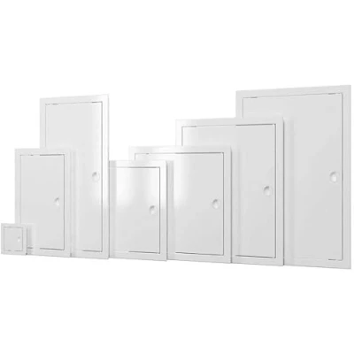 Image of Prostko Plastic Access Panel Inspection Hatch Revision Door Service Point. (200mm x 200mm), White