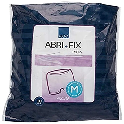 Image of ABENA C436038 Abri Fix Fixation Pants, Size Medium, Pack of 10,White