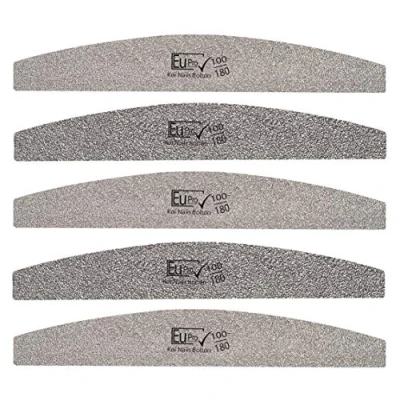 Image of 5x Nail File Silver Star 100/180 Manicure emery board files nails European Salon Grade