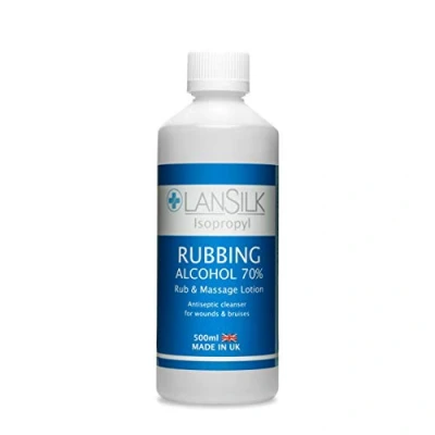Image of Lansilk 500 ml Isopropyl 70% IPA Rubbing Alcohol First Aid Antiseptic Cleanser &amp; Cleaning