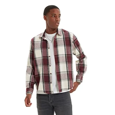 Image of Trendyol Khaki Men&#039;s Shirt Lumberjack Regular
