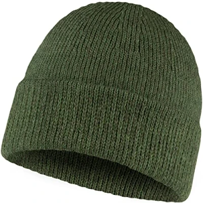 Image of Buff Knitted Beanie LEKEY GRAPHITE Unisex One size