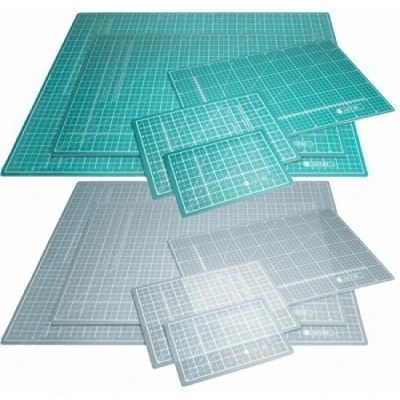 Image of Jakar Green Self Healing Cutting Mat A4 Double Sided cm mm inch Imperial Metric Squared Quality Proffesional