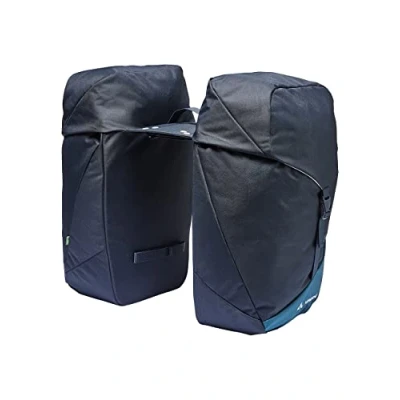Image of VAUDE TwinRoadster 52 Litre Double Rear Bicycle Bag with Rain Cover